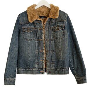 Y2K GAP Sherpa-Lined Denim Jacket (Fall 2002) Men’s M / Women’s L